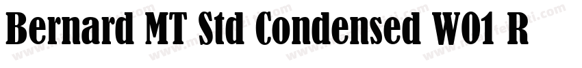 Bernard MT Std Condensed W01 Rg字体转换